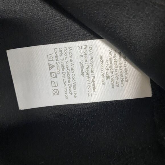 J Crew Shirt Womens 2XS Petite Black Puff Sleeve Satin Back‎ Crepe Office BL711 - Picture 5 of 9